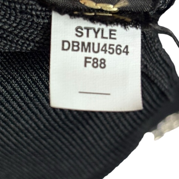 DANA BUCHMAN BEADED STRETCH BLACK DRESSY OPEN FRONT CARDIGAN SWEATER - Picture 10 of 10